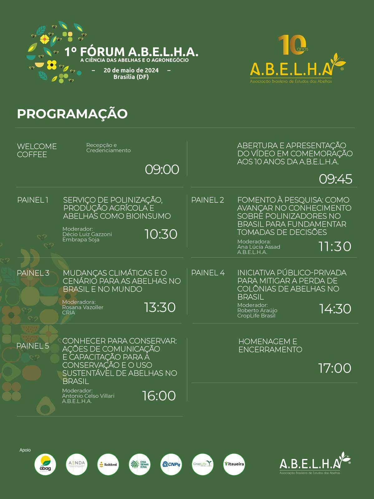 Programa 1o Forum ABELHA