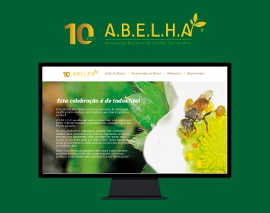 Site 10 anos tela computador